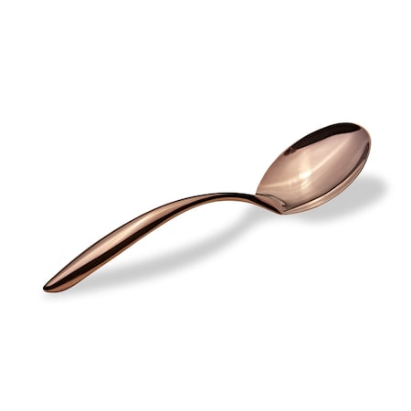 Bon Chef Ez Use Banquet Solid Serving Spoon W/Holl Coolhandle 9-3/4" - Rose Gold 9463RG